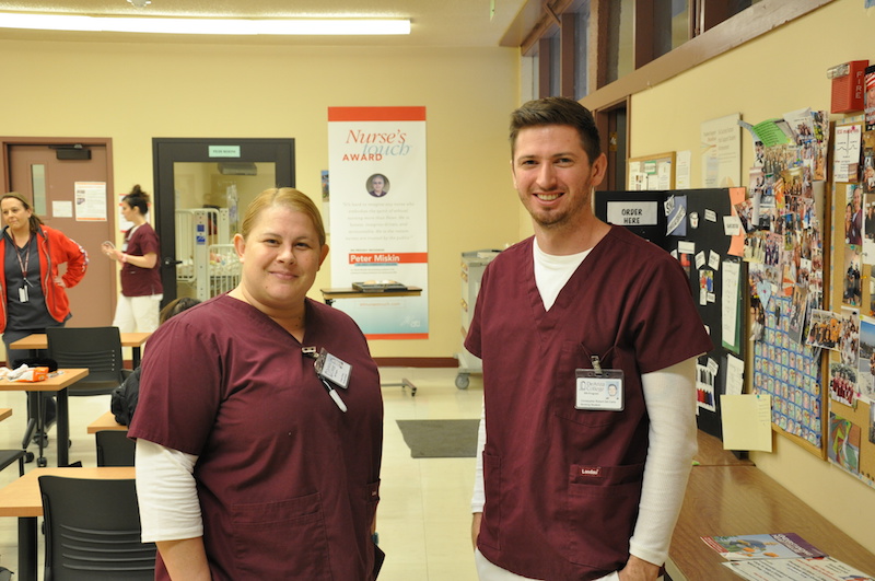 two nursing students