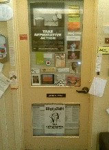 Office door of Jennifer Myhre