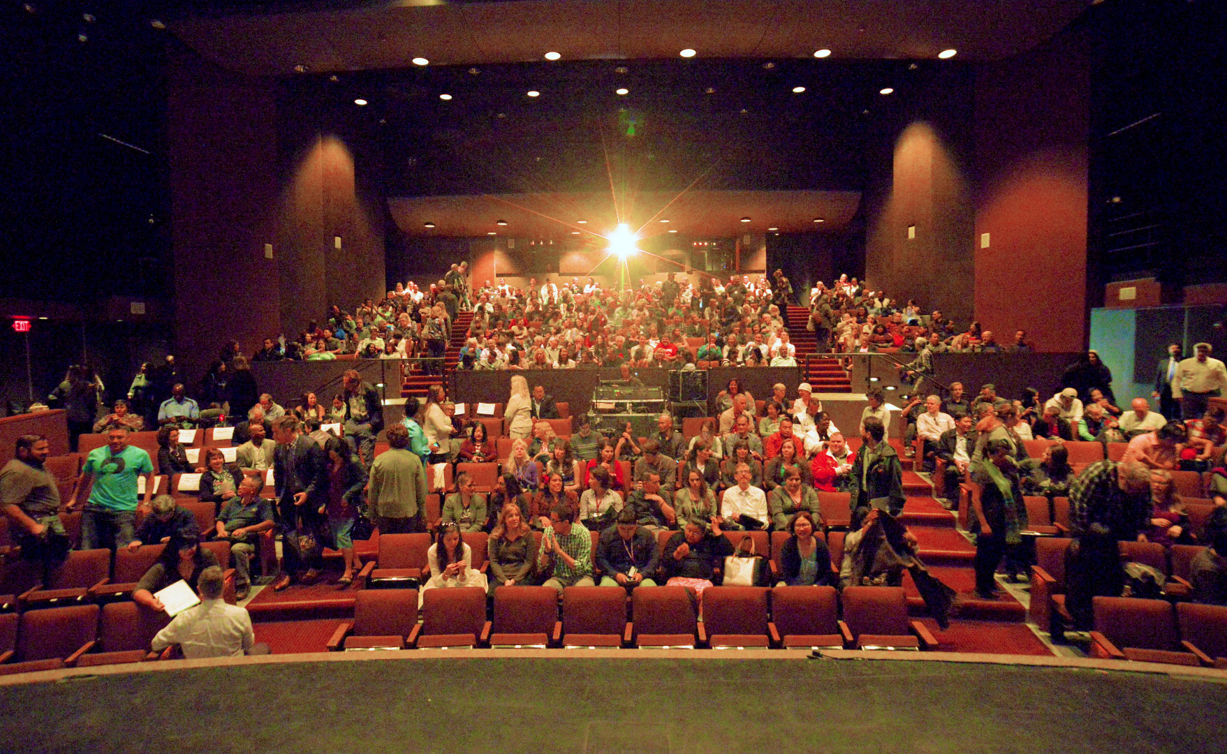 faculty and staff filling the VPAC for opening day ceremonies