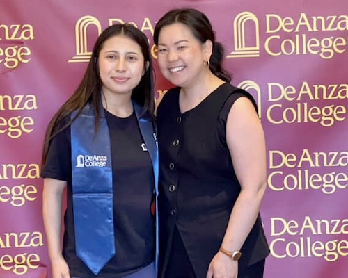 Promise counselor with student